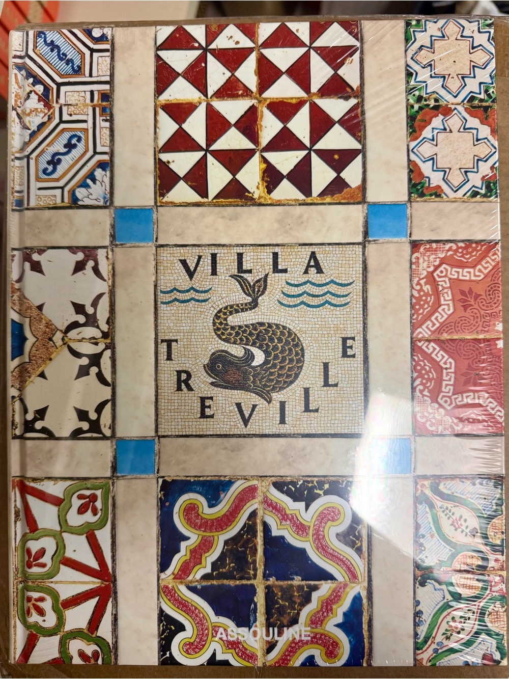 Villa Treville Decorative Tile Art Book Cover - Multicolor
